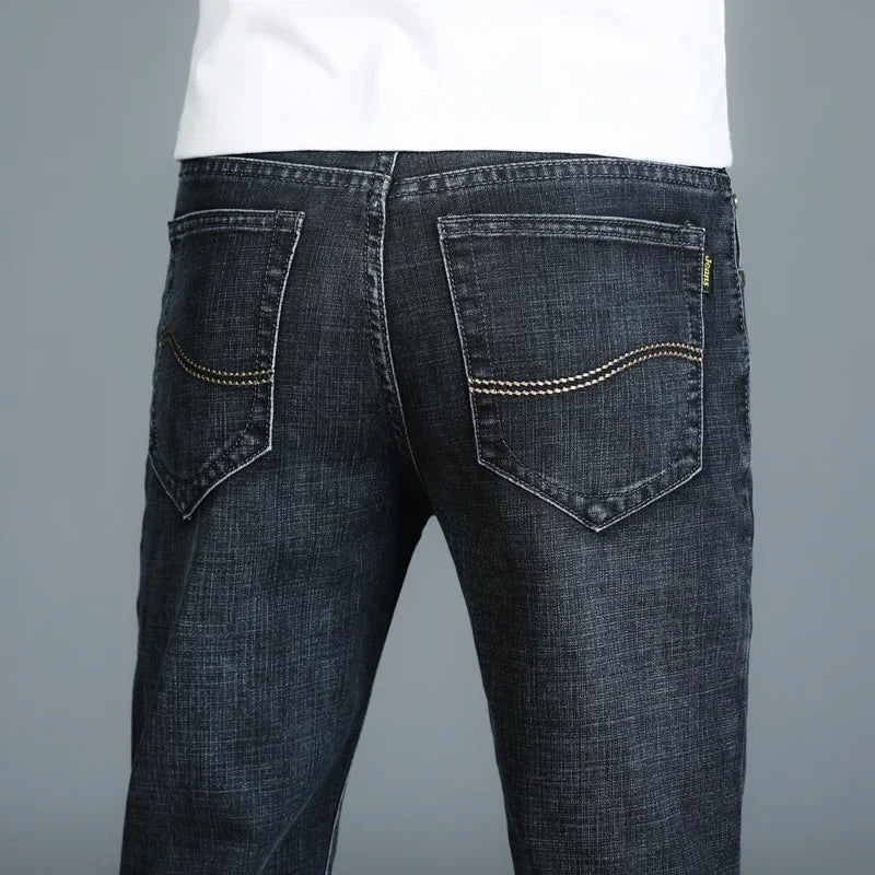 Casual & Stylish Men's Classic Straight Fit Ripped Denim Jeans
