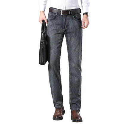 Casual & Stylish Men's Classic Straight Fit Ripped Denim Jeans