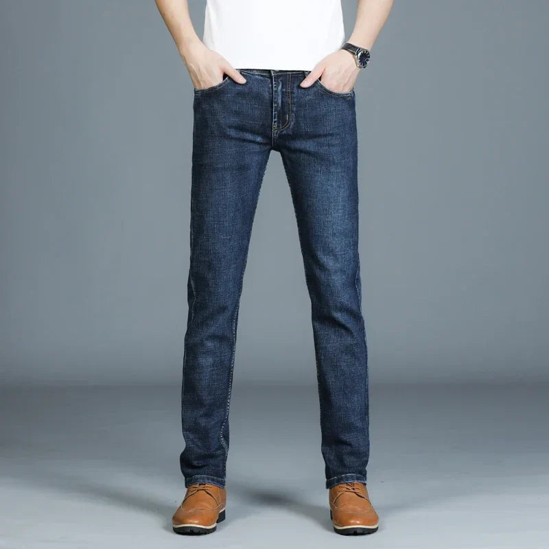 Casual & Stylish Men's Classic Straight Fit Ripped Denim Jeans