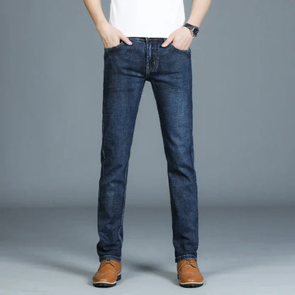 Casual & Stylish Men's Classic Straight Fit Ripped Denim Jeans