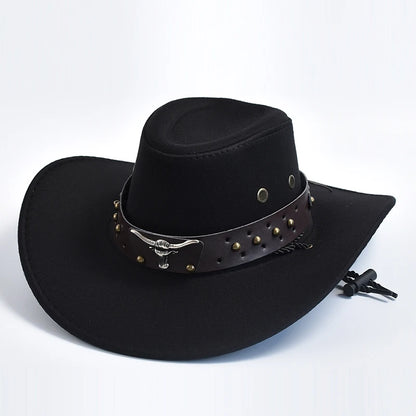 Vintage Artificial Suede Western Cowboy Jazz Hat