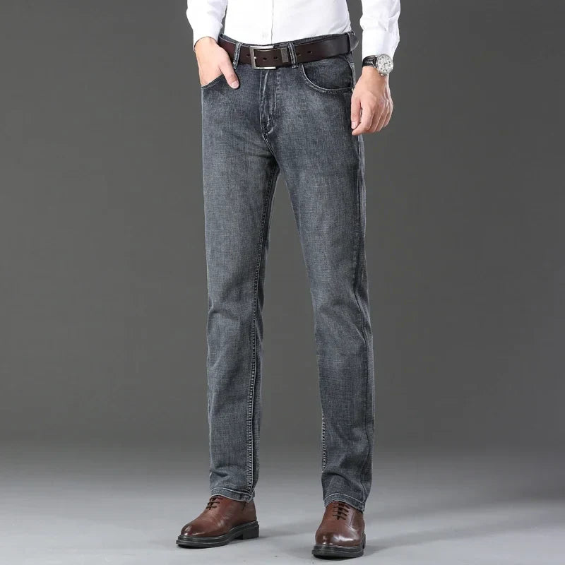 Casual & Stylish Men's Classic Straight Fit Ripped Denim Jeans