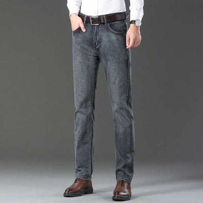 Casual & Stylish Men's Classic Straight Fit Ripped Denim Jeans