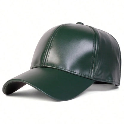 PU Leather Duckbill Baseball Cap
