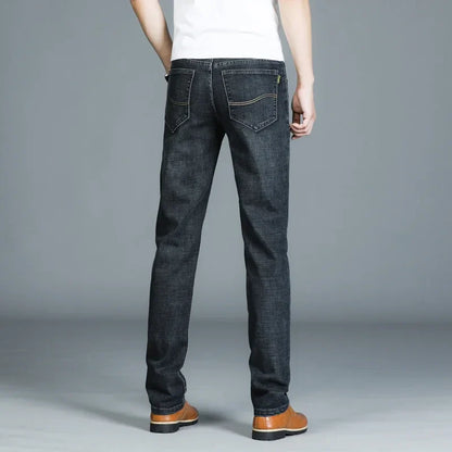 Casual & Stylish Men's Classic Straight Fit Ripped Denim Jeans