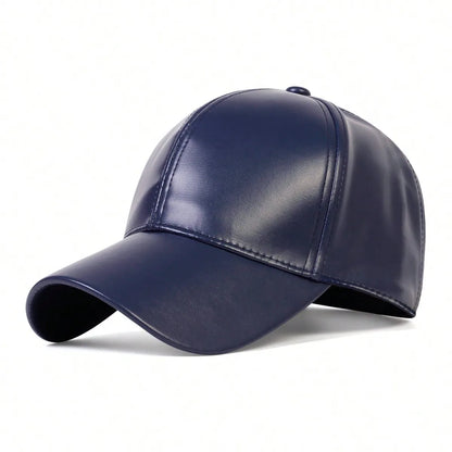 PU Leather Duckbill Baseball Cap