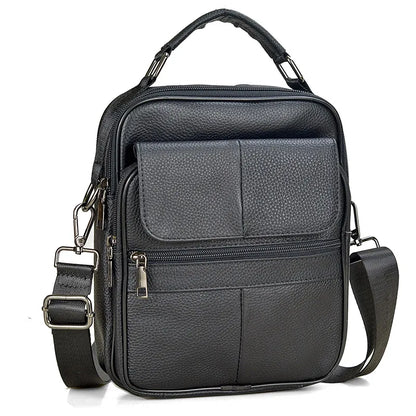 Genuine  Leather Messenger Bag for Business & iPad Tote