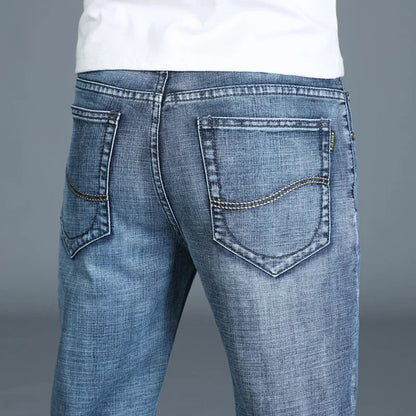 Casual & Stylish Men's Classic Straight Fit Ripped Denim Jeans