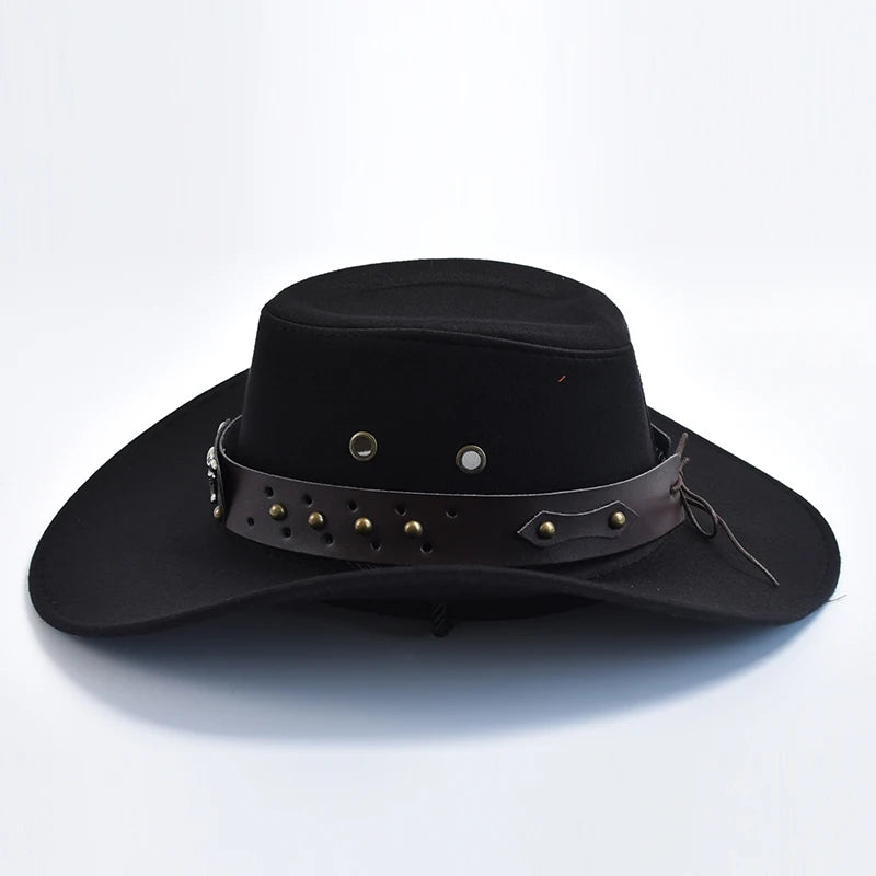 Vintage Artificial Suede Western Cowboy Jazz Hat