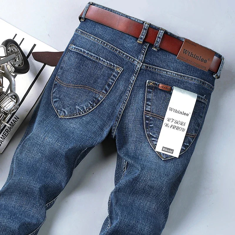 Casual & Stylish Men's Classic Straight Fit Ripped Denim Jeans