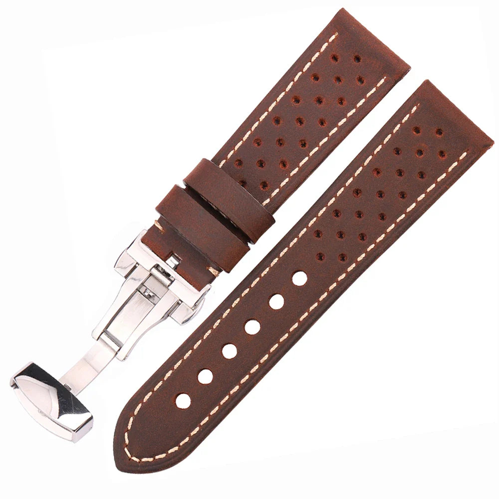 Vintage Genuine Leather Watch Band for Samsung Galaxy