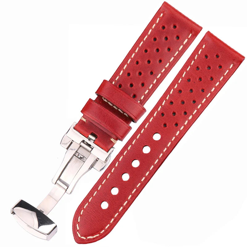 Vintage Genuine Leather Watch Band for Samsung Galaxy