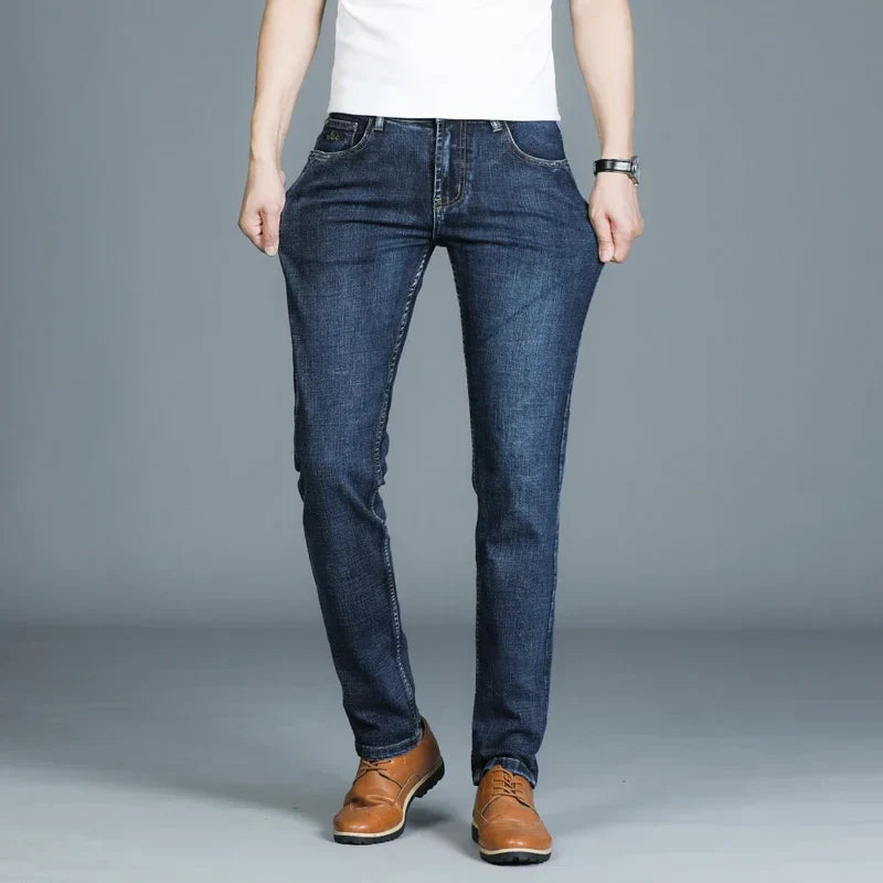 Casual & Stylish Men's Classic Straight Fit Ripped Denim Jeans