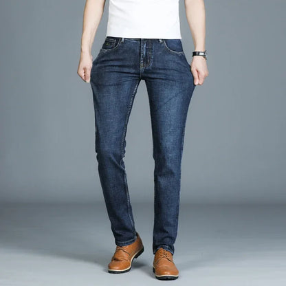 Casual & Stylish Men's Classic Straight Fit Ripped Denim Jeans