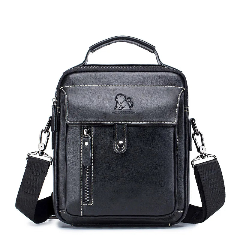 Stylish Multifunctional Genuine Leather Men's Crossbody Bag