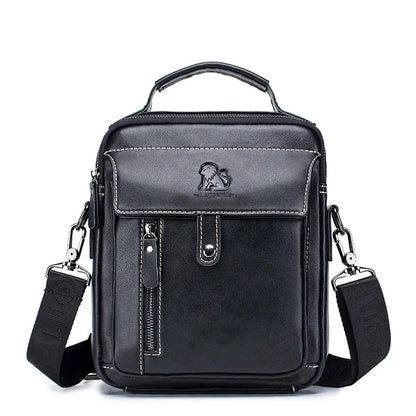 Stylish Multifunctional Genuine Leather Men's Crossbody Bag