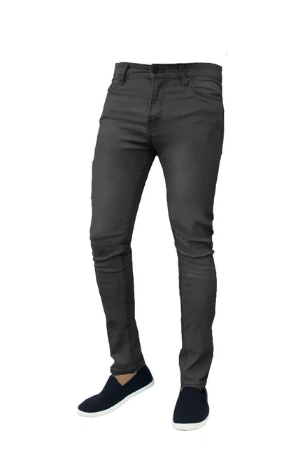 Classic Slim Fit Stretch Jeans for Men - Light Blue Denim Pants