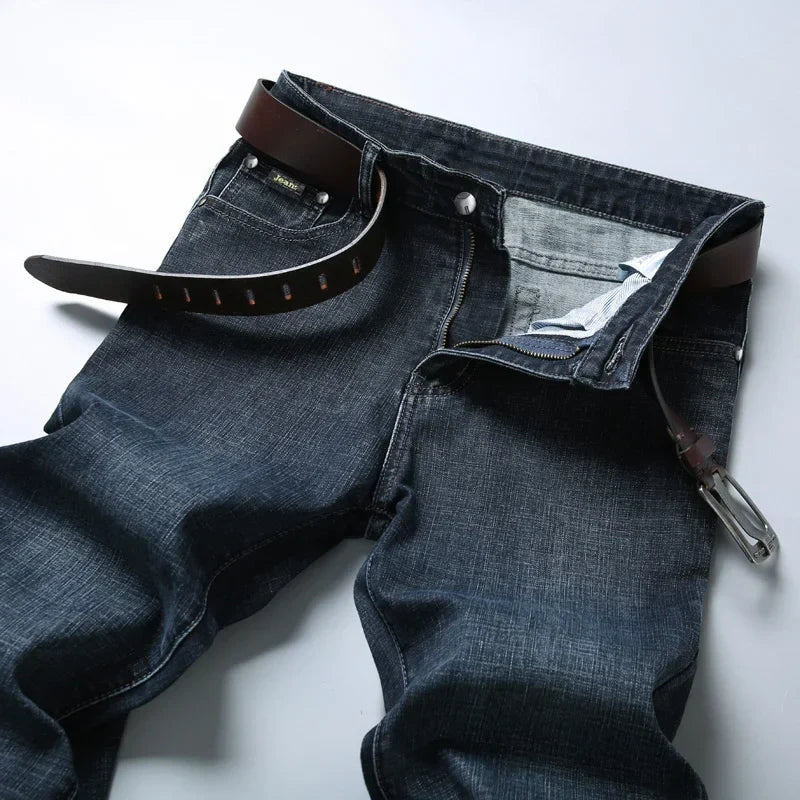 Casual & Stylish Men's Classic Straight Fit Ripped Denim Jeans