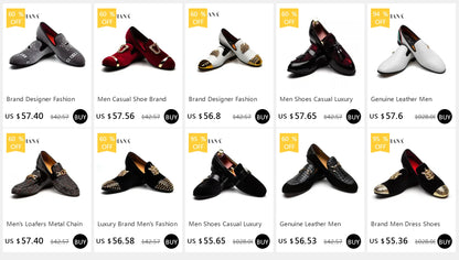 Men's Woven Leather Casual Tassel Loafers