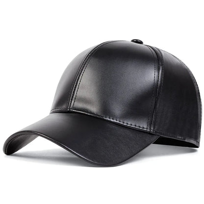 PU Leather Duckbill Baseball Cap