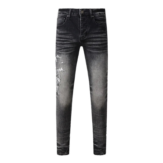 Classic  Low-Rise Slim Retro Skinny Jeans for Men