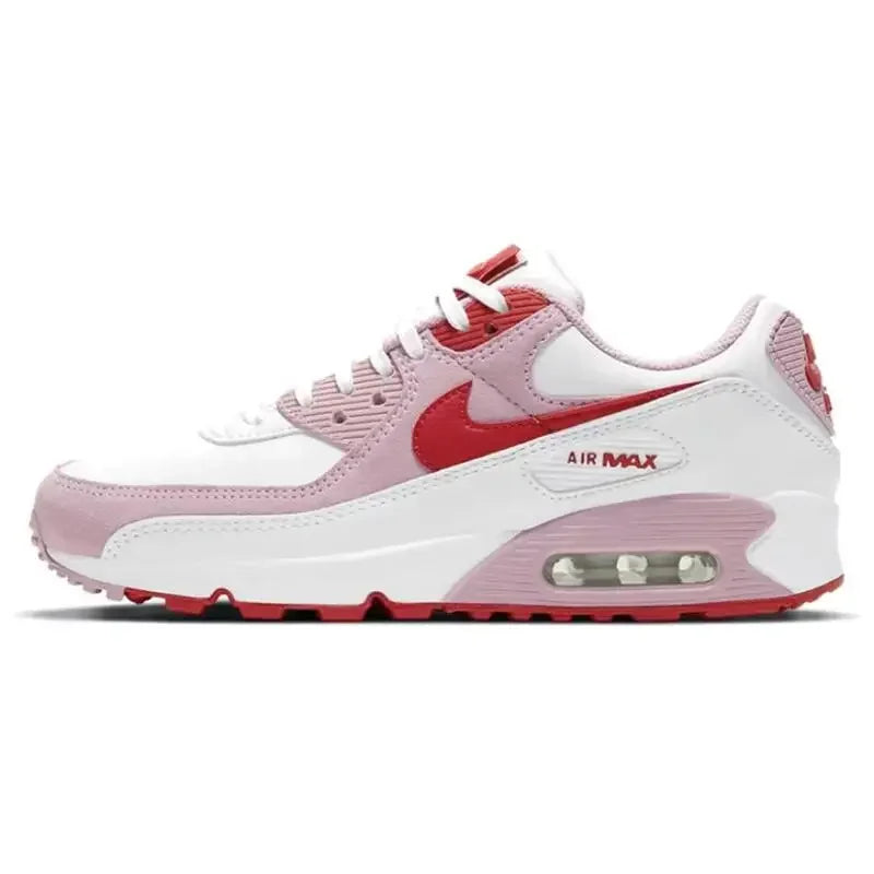 Nike Air Max 90 Retro Comfortable Sports Style Wear Resistant Low Cut Casual Running Shoes for Men and Women, Brown