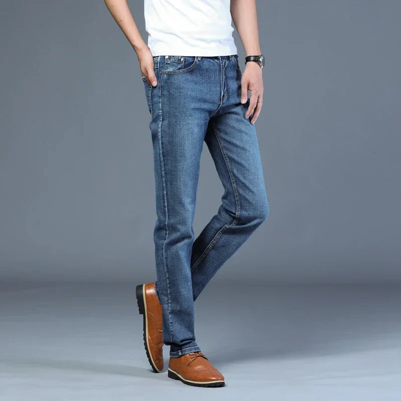 Casual & Stylish Men's Classic Straight Fit Ripped Denim Jeans