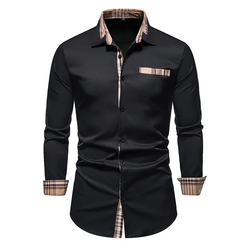 Elegant Slim Fit Men’s Formal Shirt for Business Wear