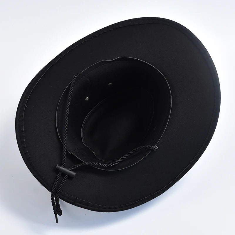 Vintage Artificial Suede Western Cowboy Jazz Hat