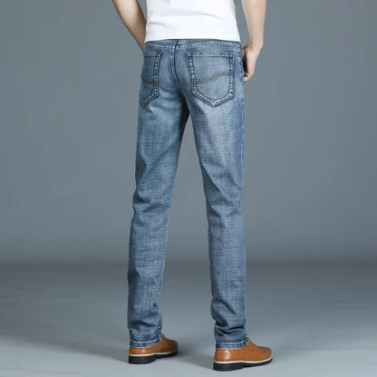 Casual & Stylish Men's Classic Straight Fit Ripped Denim Jeans