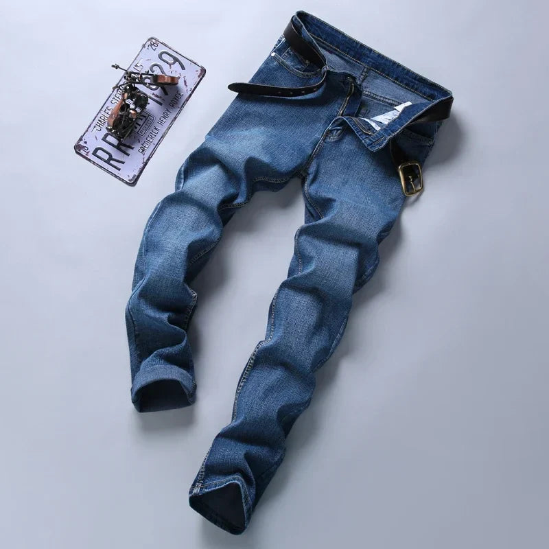Casual & Stylish Men's Classic Straight Fit Ripped Denim Jeans
