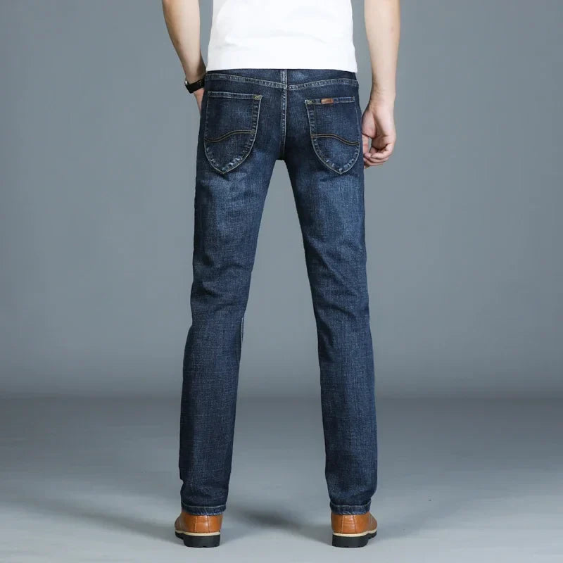 Casual & Stylish Men's Classic Straight Fit Ripped Denim Jeans