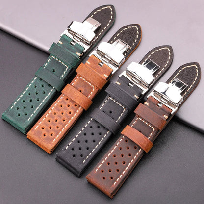 Vintage Genuine Leather Watch Band for Samsung Galaxy
