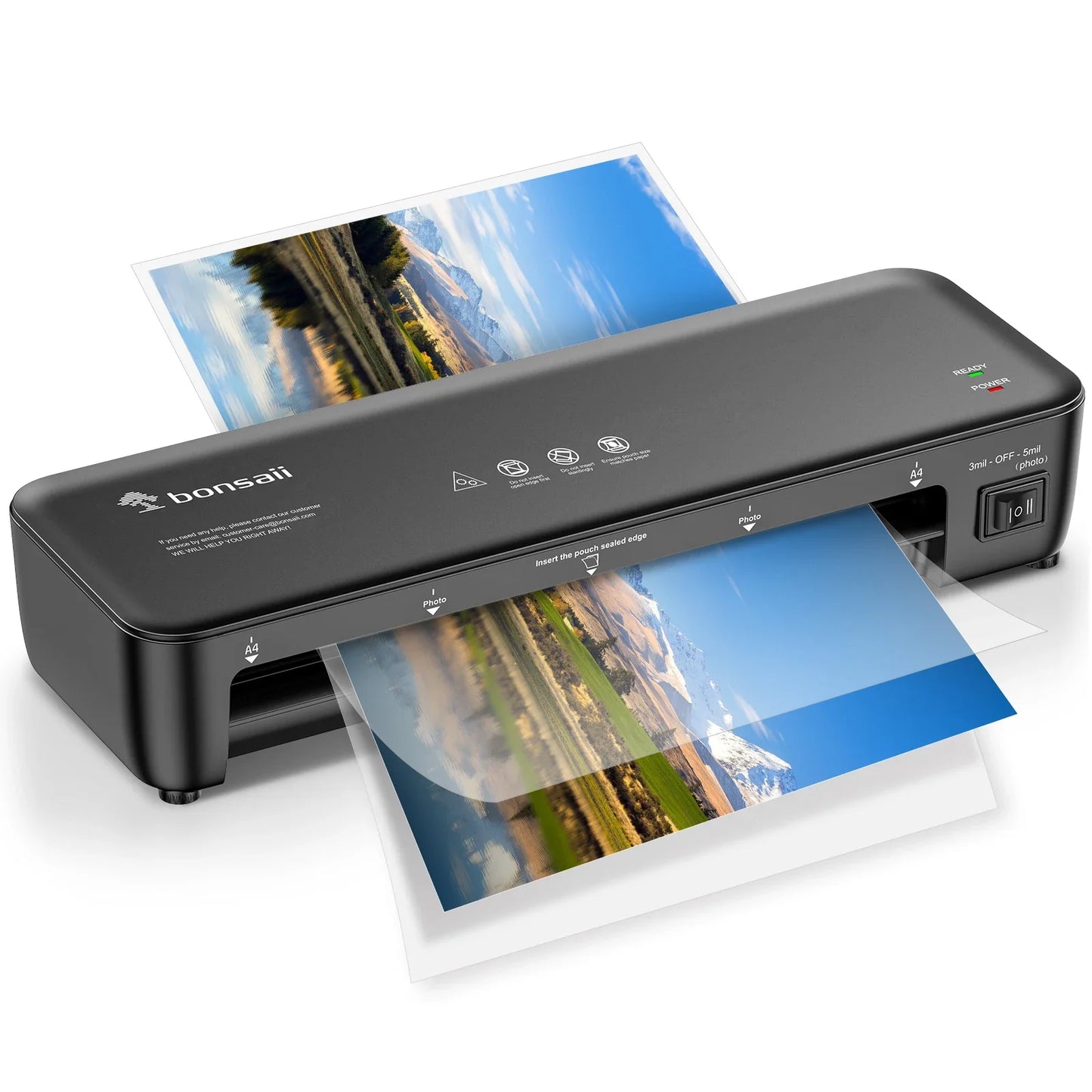 Jam-Free, Easy Use for Home & Office Bonsaii 9" Thermal Laminator