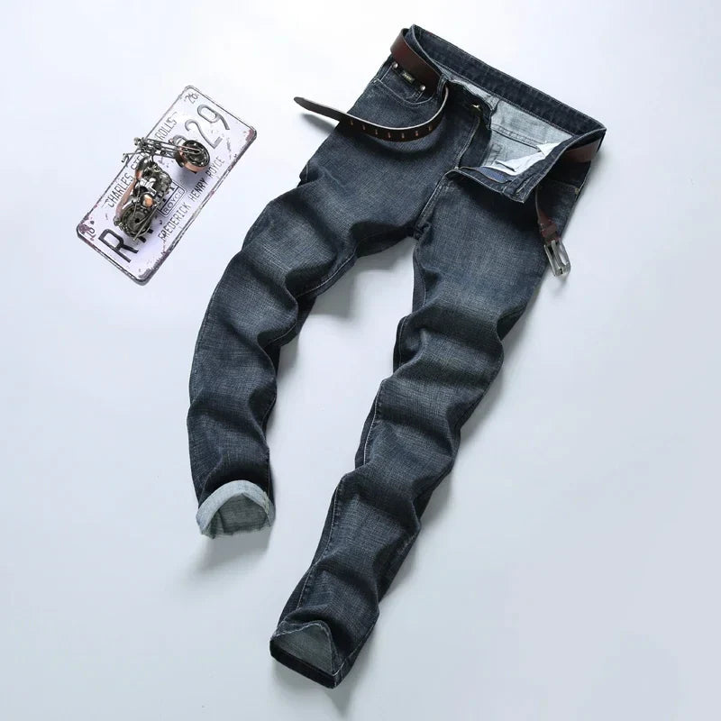 Casual & Stylish Men's Classic Straight Fit Ripped Denim Jeans