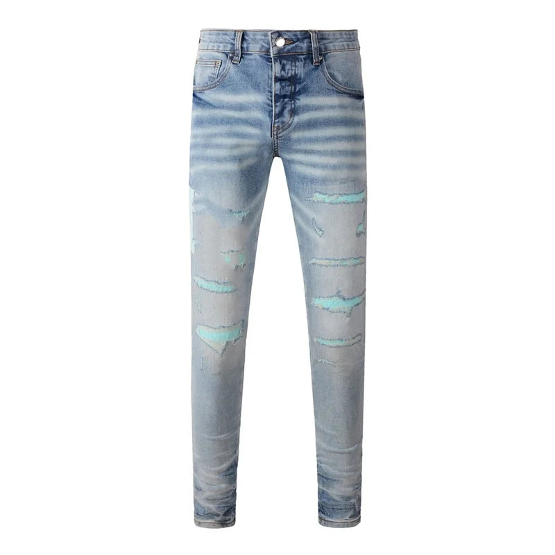 Trendy Fit Retro Streetwear Low-Rise Skinny Denim Jeans