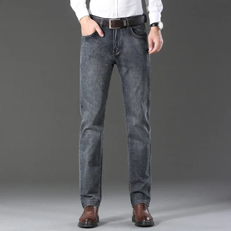 Casual & Stylish Men's Classic Straight Fit Ripped Denim Jeans