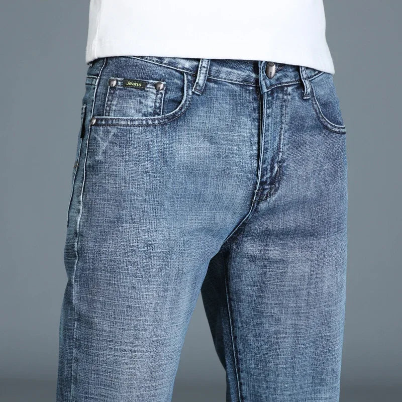 Casual & Stylish Men's Classic Straight Fit Ripped Denim Jeans