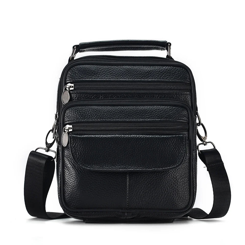 Genuine Leather Crossbody Men's  Messenger Sling Bag