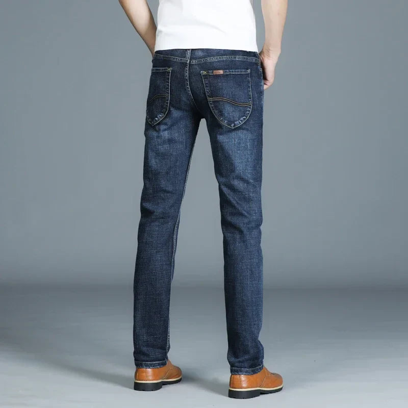 Casual & Stylish Men's Classic Straight Fit Ripped Denim Jeans