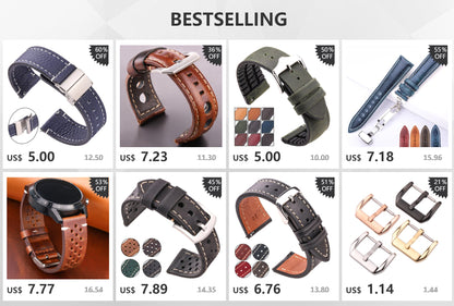 Vintage Genuine Leather Watch Band for Samsung Galaxy