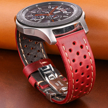 Vintage Genuine Leather Watch Band for Samsung Galaxy