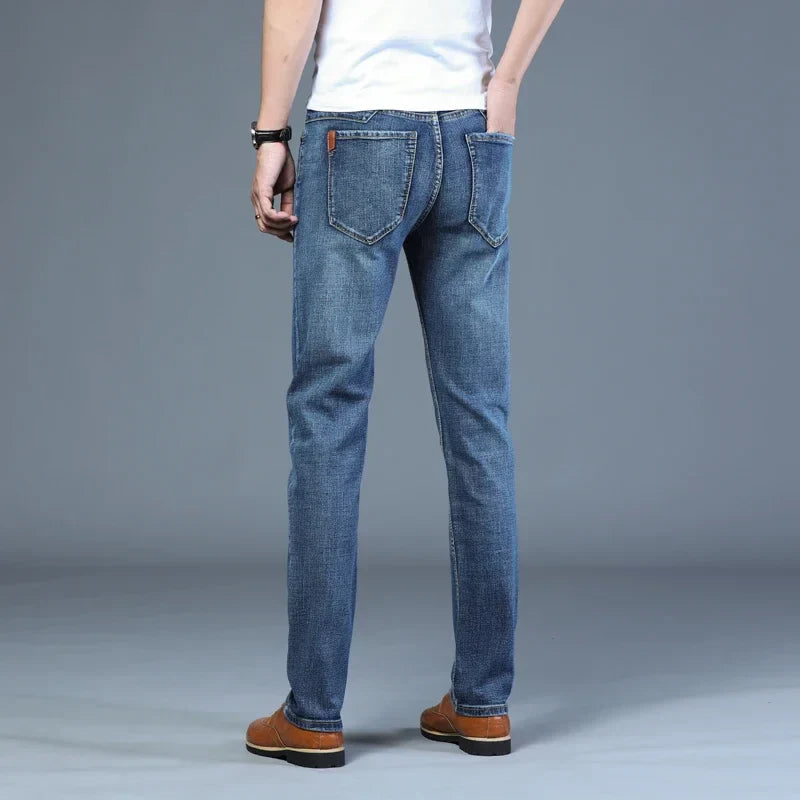 Casual & Stylish Men's Classic Straight Fit Ripped Denim Jeans
