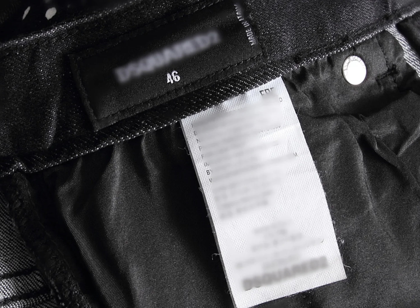 Zipper Splice & Pockets Men's High Waist Straight Denim Jeans