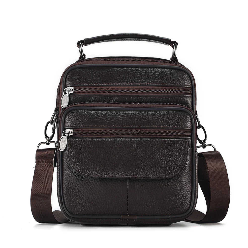 Genuine Leather Crossbody Men's  Messenger Sling Bag