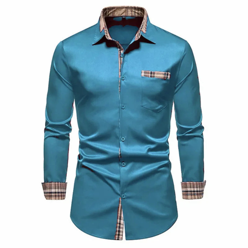 Elegant Slim Fit Men’s Formal Shirt for Business Wear