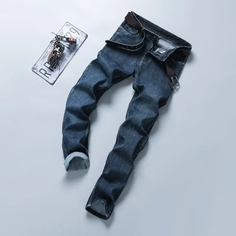 Casual & Stylish Men's Classic Straight Fit Ripped Denim Jeans