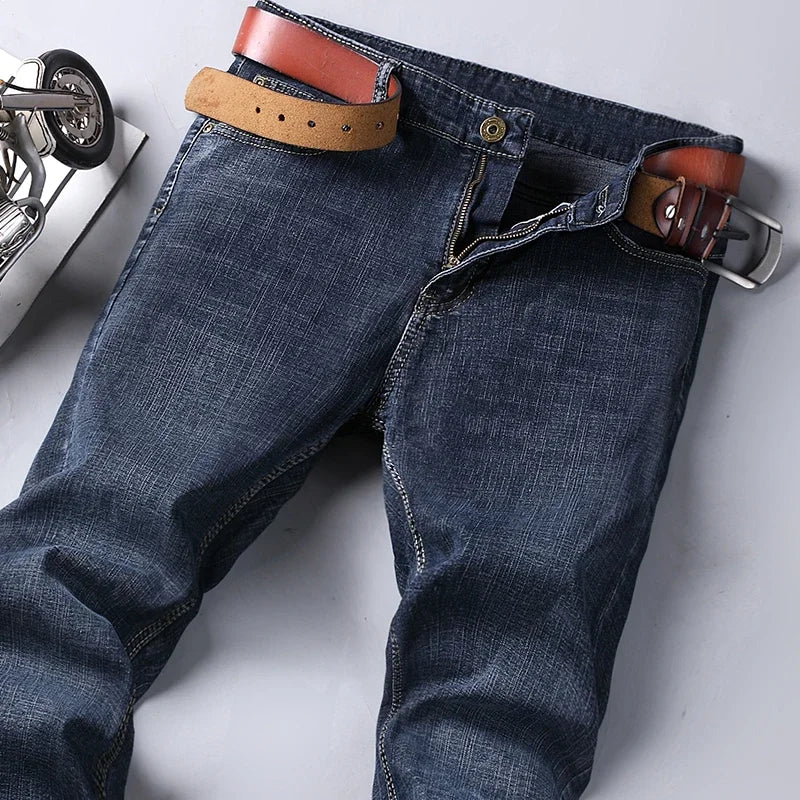 Casual & Stylish Men's Classic Straight Fit Ripped Denim Jeans