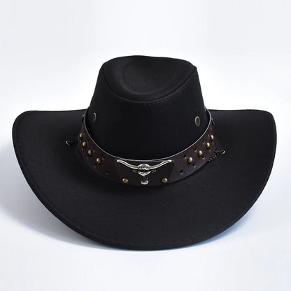Vintage Artificial Suede Western Cowboy Jazz Hat