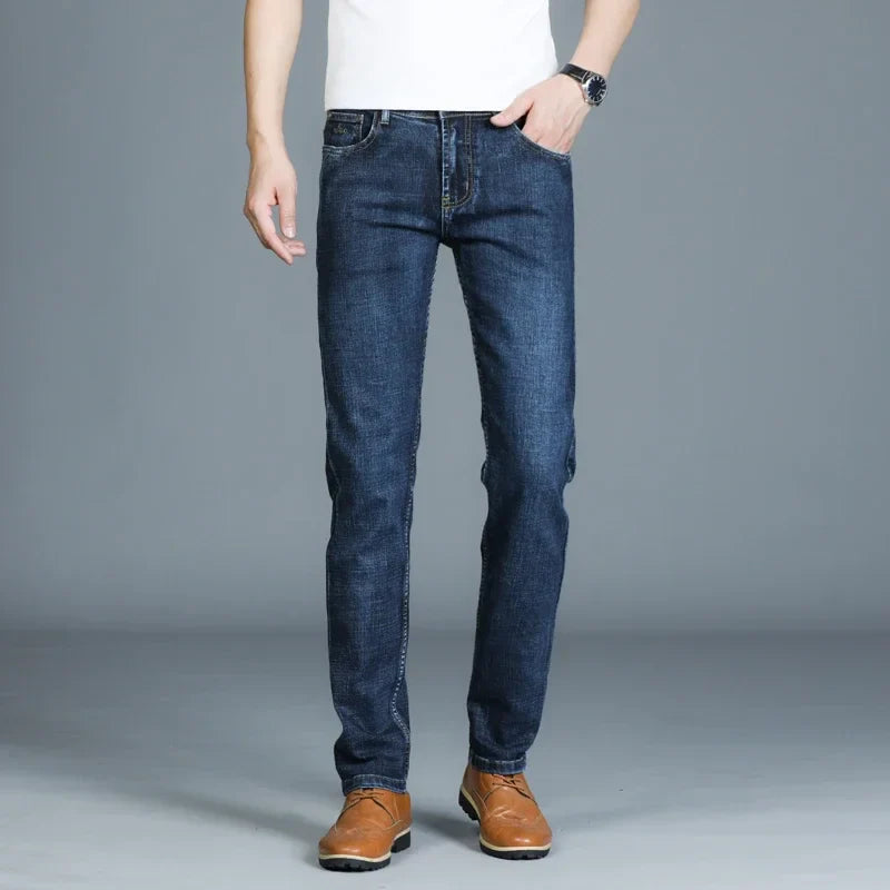 Casual & Stylish Men's Classic Straight Fit Ripped Denim Jeans